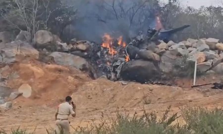तेलंगानाः एआईएफ का ट्रेनी एयरक्राफ्ट क्रैश, 2 की मौत