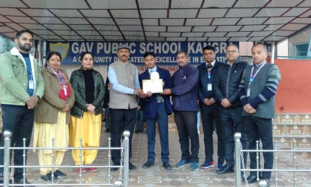 राज्य स्तरीय मैथ्स ओलिंपियाड में जीएवी के अक्षित धीमान ने प्राप्त किया तीसरा स्थान