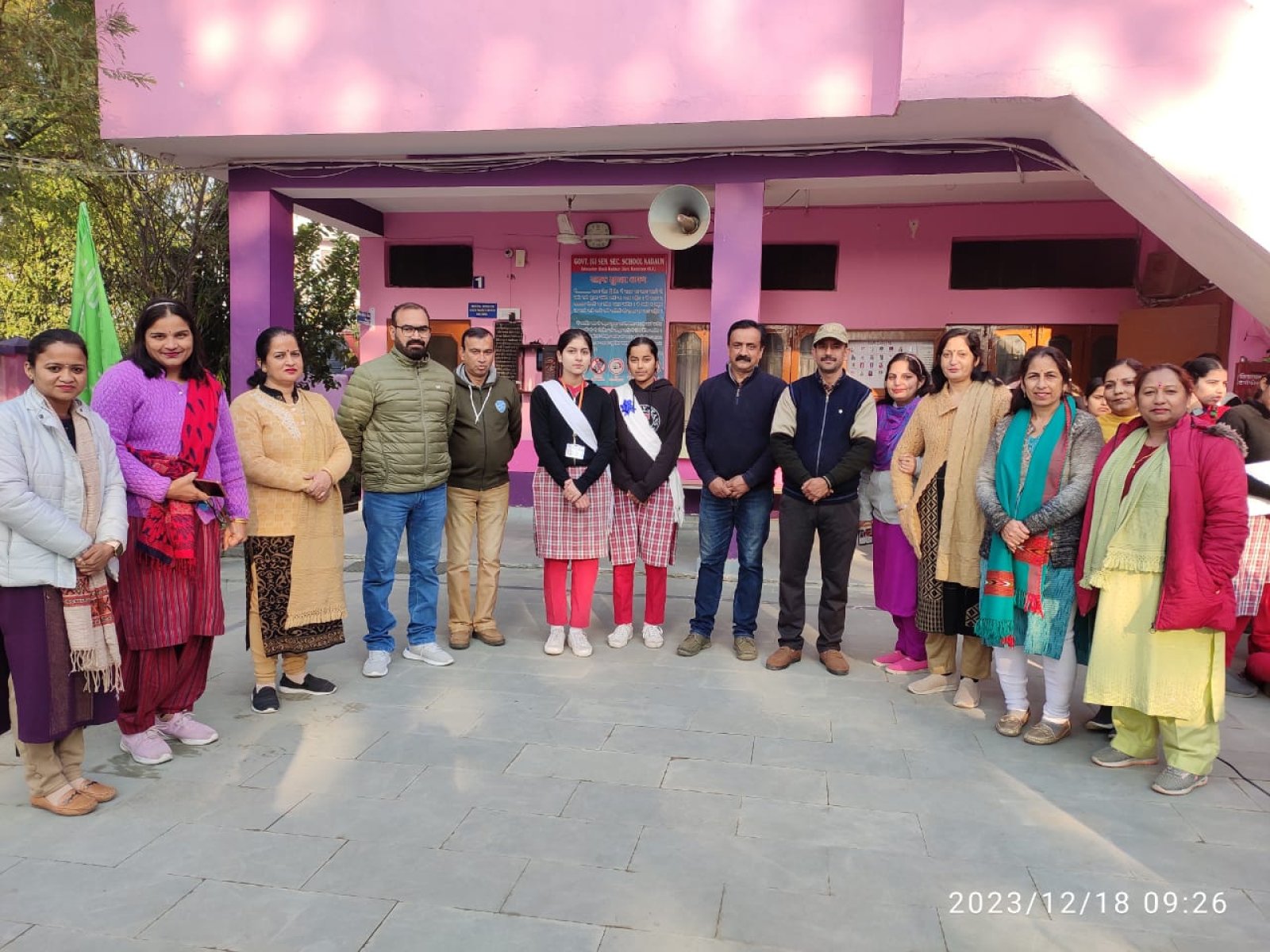 कन्या विद्यालय की सिया और अदिति एनएसएस के राज्य स्तरीय मेगा कैम्प के लिए हुई चयनित