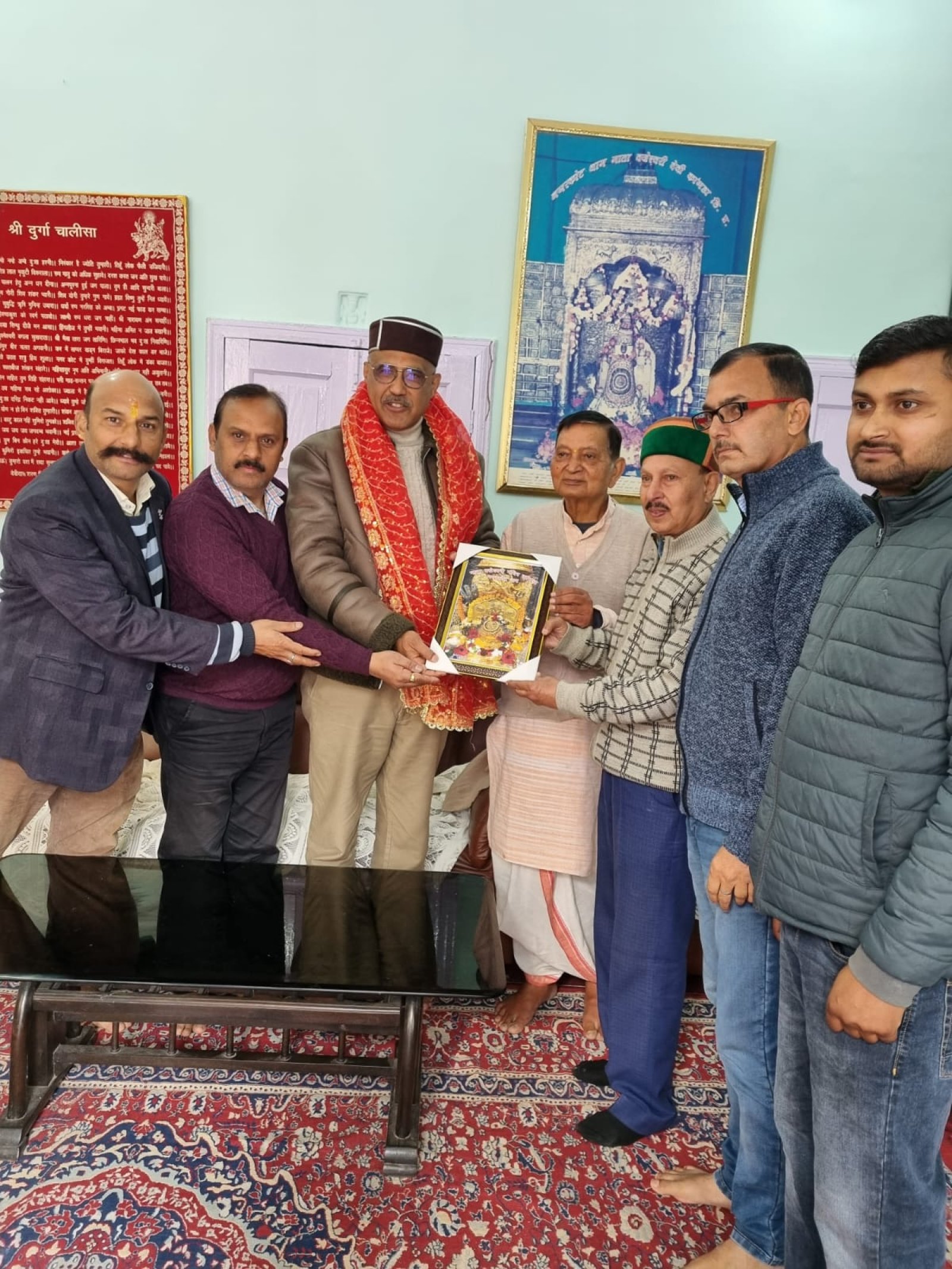 शिक्षा मंत्री रोहित ठाकुर तथा लाहौल स्पीति के विधायक रवि ठाकुर ने ब्रजेश्वरी मंदिर में माथा टेका