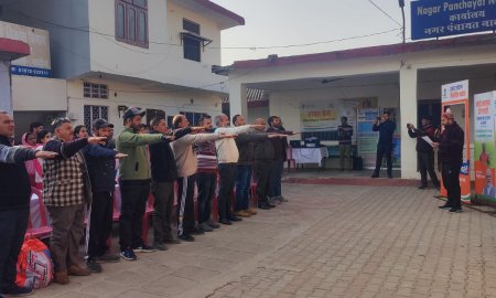 नादौन पहुंची विकसित भारत रथ यात्रा, कार्यकर्ताओं ने किया जोरदार स्वागत 