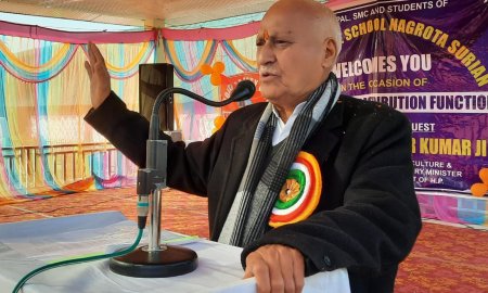 कृषि मंत्री ने नगरोटा सूरियां स्कूल में 39 लाख की लागत से निर्मित अतिरिक्त कमरे बच्चों को किए समर्पित