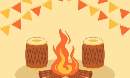 राज्य स्तरीय लोहड़ी उत्सव में बच्चों ने जमाया रंग