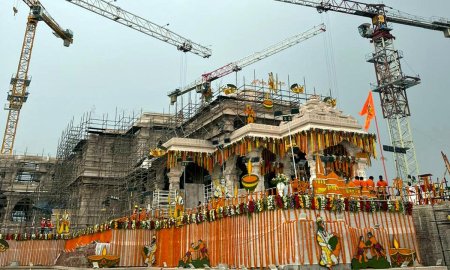 रामलला की प्राणप्रतिष्ठा पर पूज्य मौनी बाबा कुटिया में सुंदरकांड पाठ का  किया आयोजन