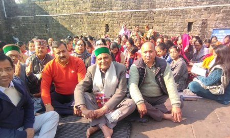 भगवान राम की मूर्ति की प्राण प्रतिष्ठा के दिन शिव मंदिर बैजनाथ में सुंदरकांड पाठ  का आयोजन 