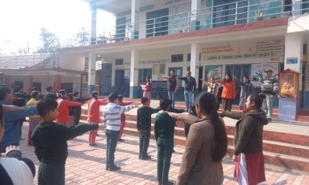 कोटला कलर स्कूल के सभी छात्रों को दिलाई वेटलैंड मित्र शपथ