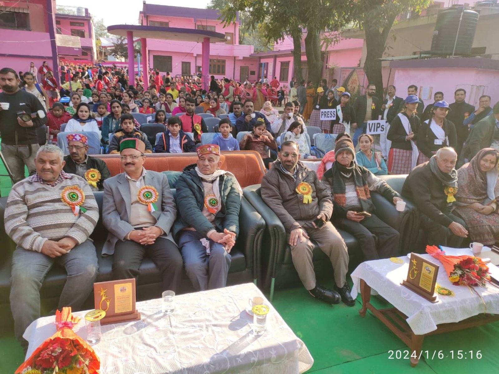 नादौन कन्या विद्यालय के वार्षिक समारोह कार्यक्रम में दिखी भारतीय संस्कृति की झलक।