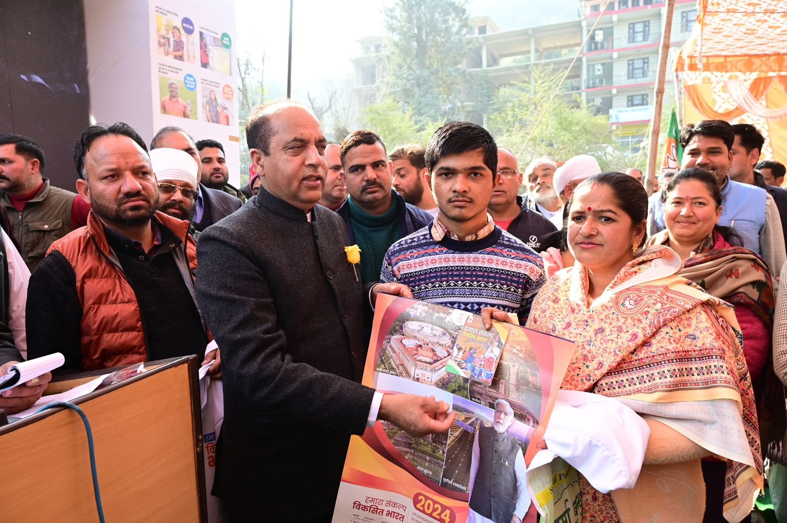 कांग्रेस के एक साल के कार्यकाल में एक दिन भी ऐसा नहीं जब सरकार के ख़िलाफ़ लोग सड़कों पर न हों : जयराम ठाकुर