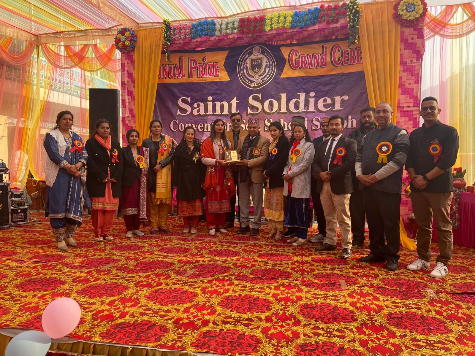 सेंट सोल्जर कान्वेंट स्कूल सदोह में मनाया वार्षिक परितोषिक वितरण समारोह