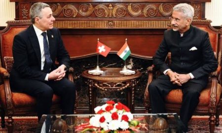 स्विट्जरलैंड के विदेश मंत्री ने की एस जयशंकर से मुलाकात