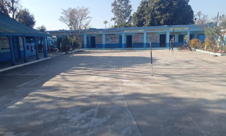 जौंटा स्कूल में किया जा रहा वॉलीबाल प्रतियोगिता का आयोजन