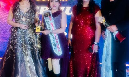 कांगड़ा की शिवानी कौशल को दिल्ली  में आयोजित फैशन शो में मिला अवार्ड 