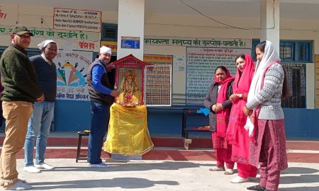 कोटला कल्लर स्कूल में धूमधाम से नाई वसन्त पंचमी