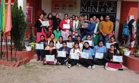 राज्य स्तरीय विंडबॉल क्रिकेट प्रतियोगिता में नादौन कॉलेज को मिला तीसरा स्थान