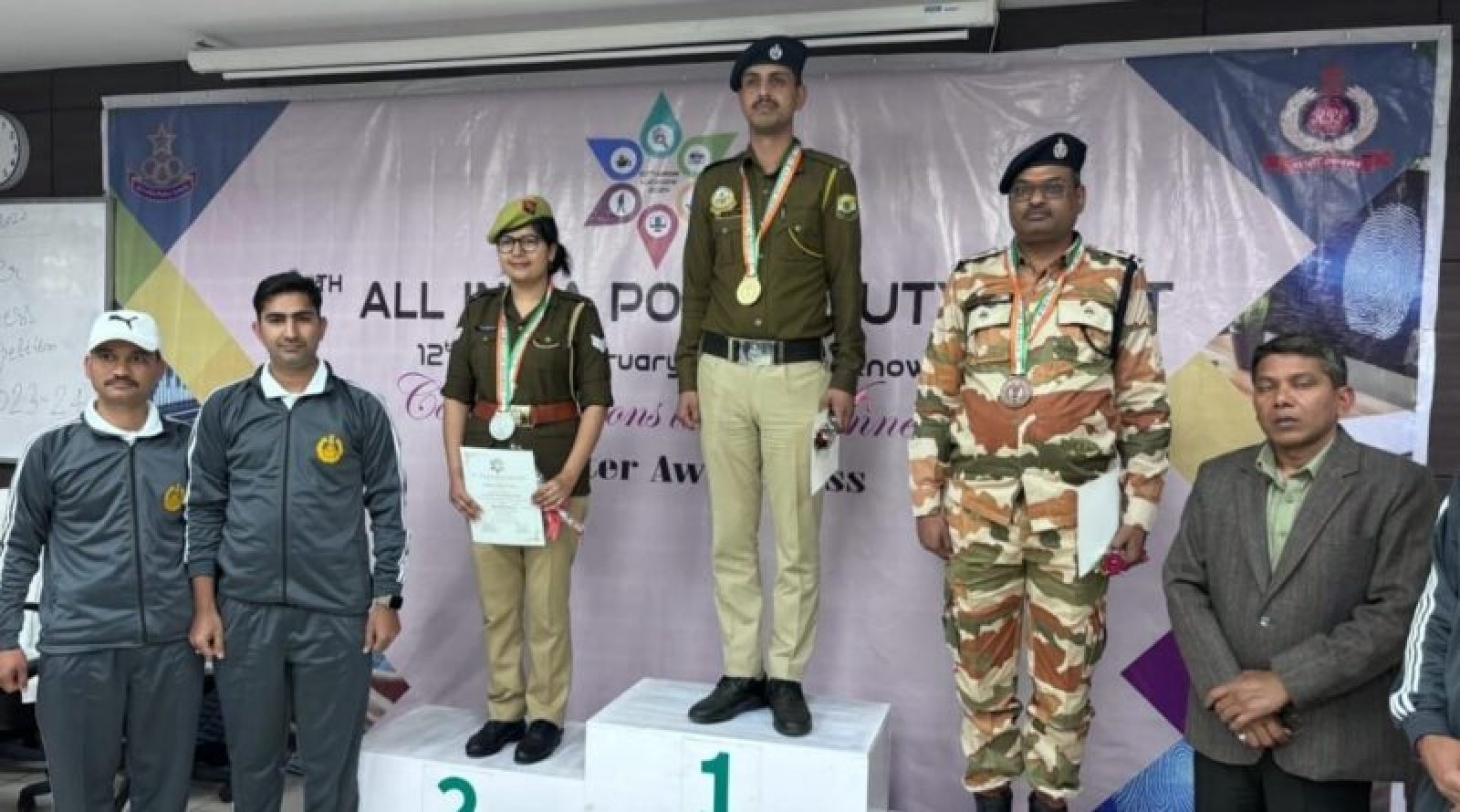 लखनऊ में 67वीं अखिल भारतीय पुलिस ड्यूटी मीट में हिमाचल पुलिस के विजय को स्वर्ण पदक