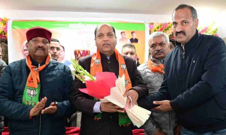 भारत ही नहीं दुनिया के लोग भी चाहते हैं नरेन्द्र मोदी तीसरी बार बने प्रधानमंत्री :जयराम ठाकुर