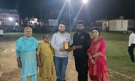 मेला ग्राउंड दाड़ी में डे नाइट क्रिकेट टूर्नामेंट हुआ शुरू