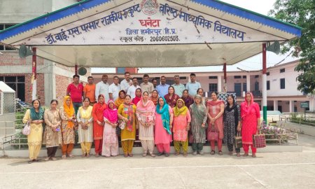 धनेटा में हुआ स्कूल अभिभावक संघ का चुनाव