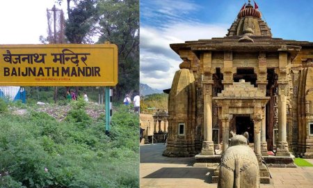 बैजनाथ रेलवे स्टेशन में आवागमन हुआ बंद ,लोगों को पैदल जाना पड़ रहा मंदिर