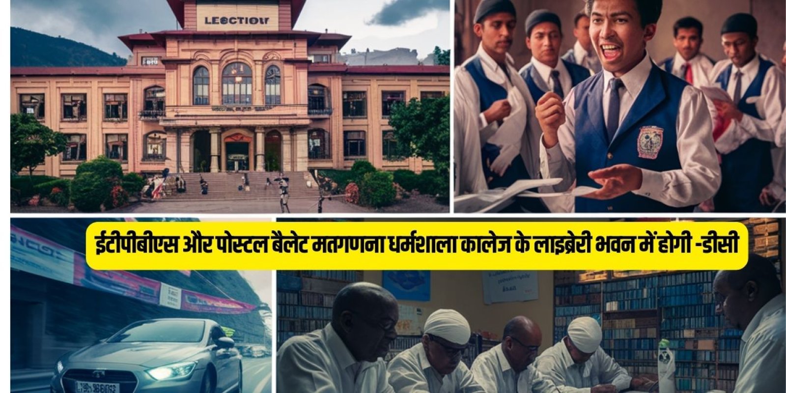 ETPBS और पोस्टल बैलेट मतगणना धर्मशाला कालेज के लाइब्रेरी भवन में होगी -डीसी
