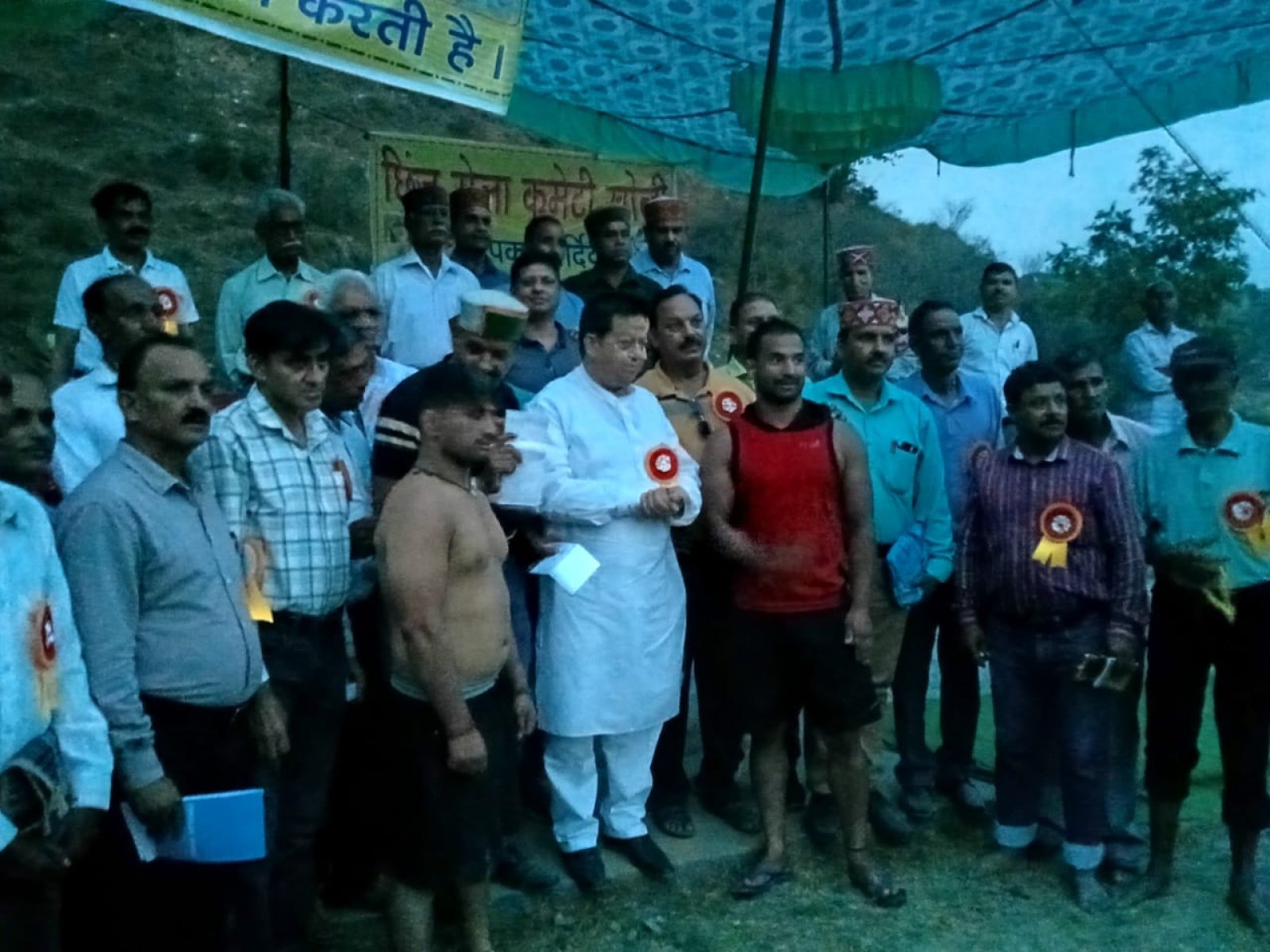 खोली पंचायत में छिंज मुकाबले किए आयोजित