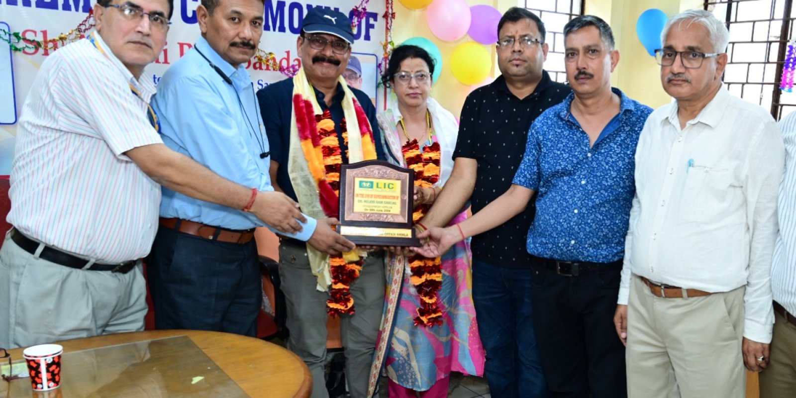 LIC के वरिष्ठ विकास अधिकारी मिल्खी राम सणडल को सेवानिवृत किया गया