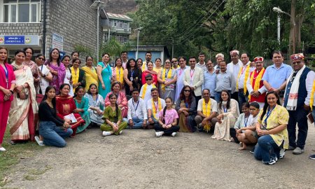 राष्ट्रीय संस्था की मीटिंग एवं उसके उज्जवल भविष्य की कामना करते हुए आज काँगड़ा में हुई