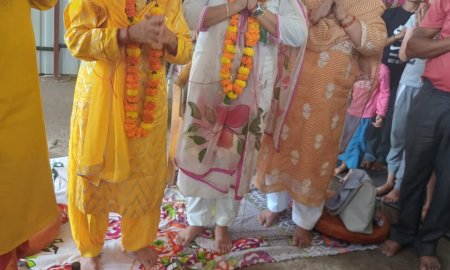 रेलवे स्टेशन के पास शिव मंदिर आया फोरलेन के अधीन, बोदड़ बल्ला में की पुनः स्थापना