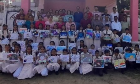 डंगार स्कूल में मनाया राष्ट्रीय अंतरिक्ष दिवस