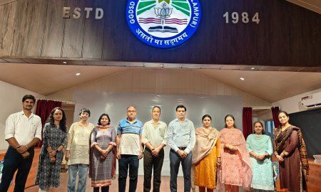 जीजीडीएसडी कालेज में मनाया पहला राष्ट्रीय अंतरिक्ष दिवस