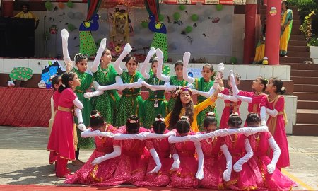 स्कॉलर्स इंटरनेशनल स्कूल में विद्यार्थियों ने प्रस्तुत की श्री कृष्ण लीला की झलकियां