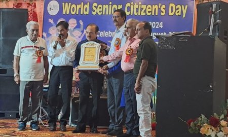 सीनियर सिटीजन क्लब ने मनाया विश्व वरिष्ठ नागरिक दिवस