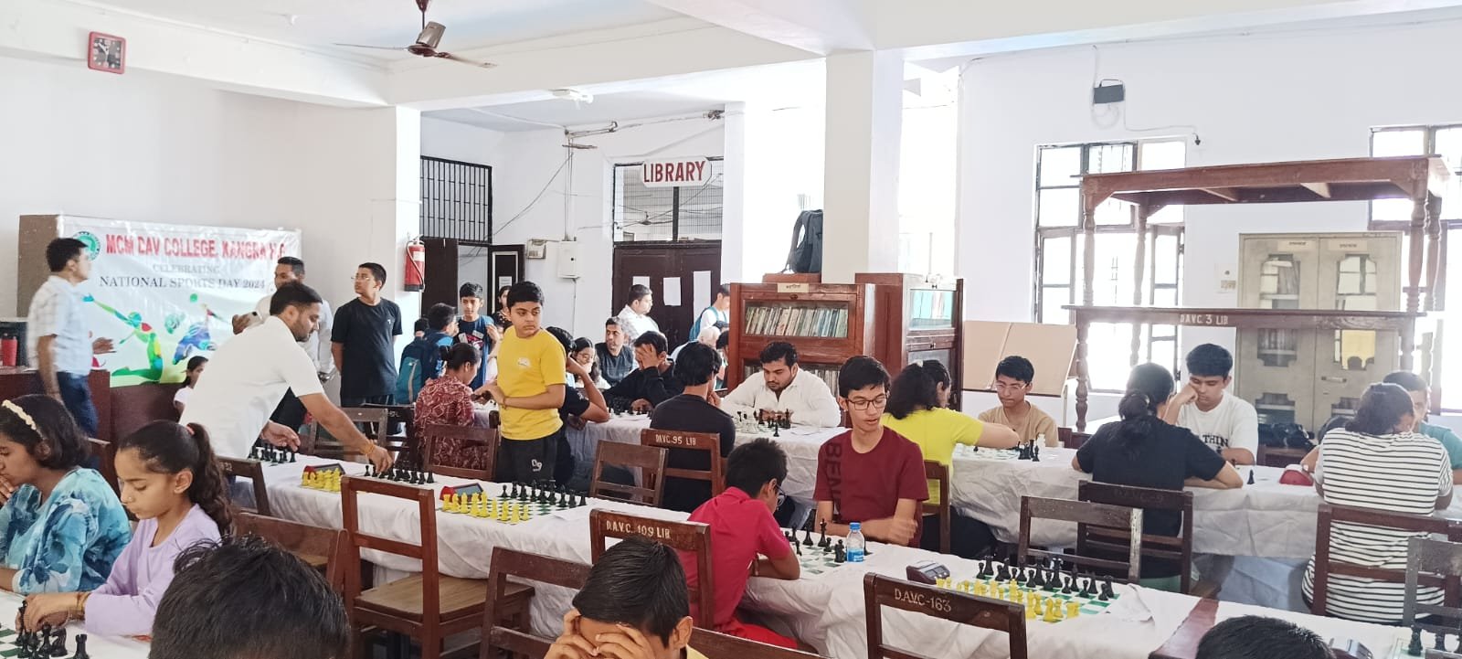 एमसीएम डीएवी कॉलेज कांगड़ा में ओपन शतरंज प्रतियोगिता का किया आयोजन