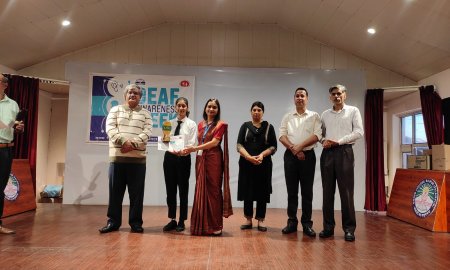 जीजीडीएसडी राजपुर में मनाया गया "बधिर जागरूकता सप्ताह"