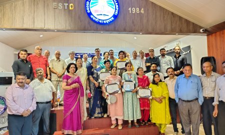 रोटरी क्लब पालमपुर ने किया शिक्षकों को सम्मानित