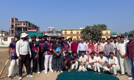 इंटर कॉलेज क्रिकेट प्रतियोगिता के तीसरे दिन ढलियारा और पालमपुर के बीच खेला गया मैच