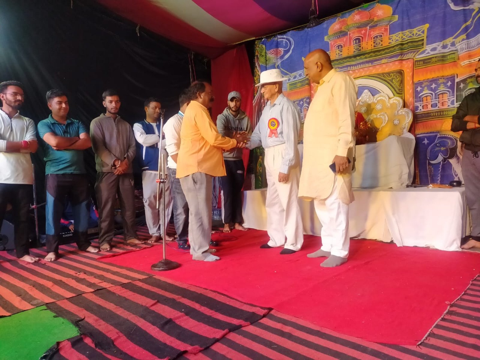 मेला ग्राउंड दाड़ी में रामलीला का मंचन का शुभारंभ