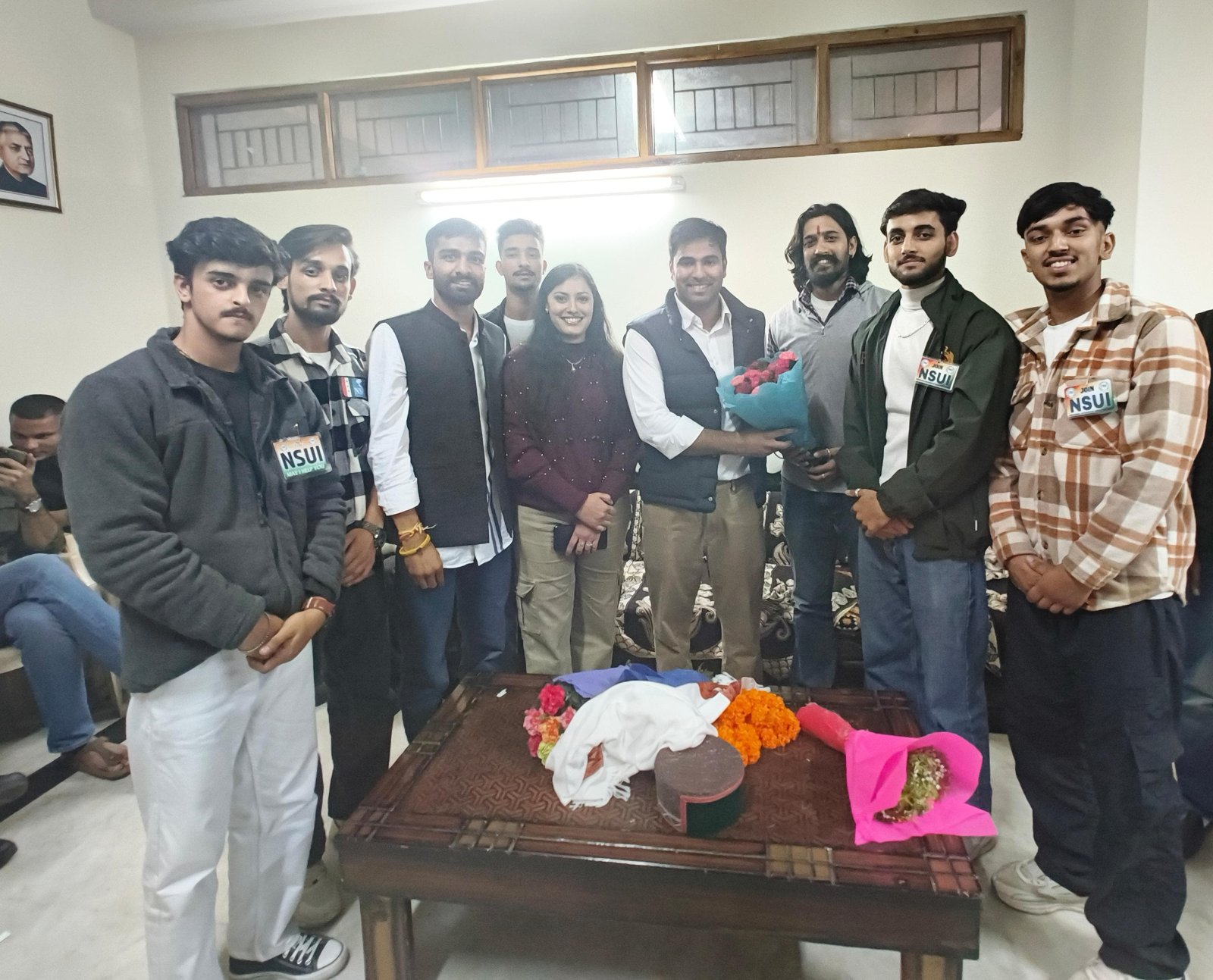 एनएसयूआई एमएलएसएम यूनिट ने एनएसयूआई के राष्ट्रीय अध्यक्ष से की मुलाकात