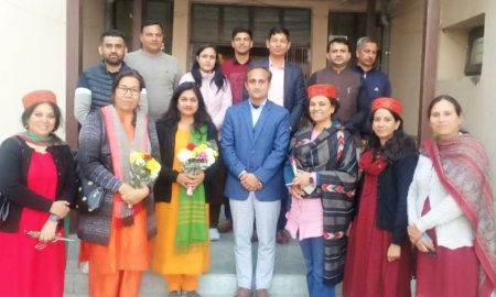 शिमला की कमेटी ने राजकीय संस्कृत कॉलेज सुंदरनगर का किया निरीक्षण