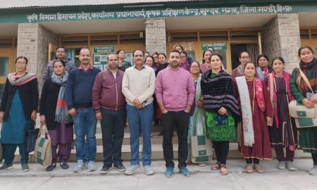 लाहौल स्पीति के किसानों ने सीखे मोटे अनाज की खेती के गुर