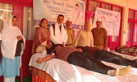 संत निरंकारी मिशन द्वारा ज्वाली में रक्तदान शिविर का किया आयोजन