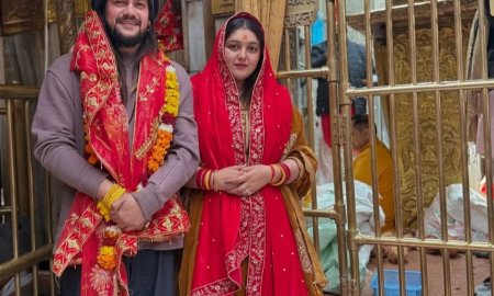 बाबा हंसराज और उनकी पत्नी ने मां चिंतपूर्णी मंदिर में किए श्रद्धापूर्ण दर्शन