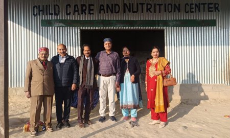 सीनियर सिटीजन फोरम ने स्लम एरिया में किया चाइल्ड केयर और न्यूट्रिशन सेंटर का आयोजन