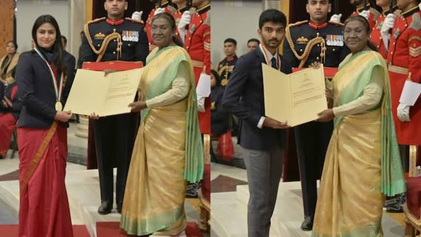 मनु भाकर, डी गुकेश सहित 4 खिलाड़ियों को मिला मेजर ध्यानचंद खेल रत्न पुरस्कार