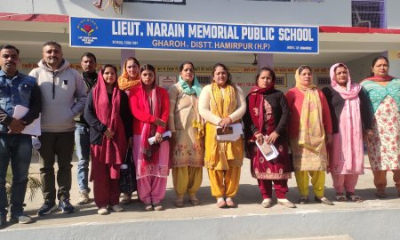 लेफ्टिनेंट नरैण मैमोरियल स्कूल में अध्यापक-अभिभावक बैठक, प्री-बोर्ड परीक्षाओं पर की गई चर्चा