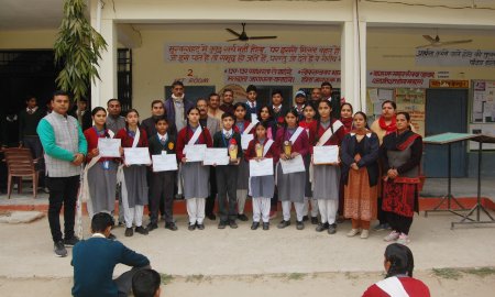 गौना करौर स्कूल ने गणित व विज्ञान मॉडल प्रतियोगिता में मारी बाजी