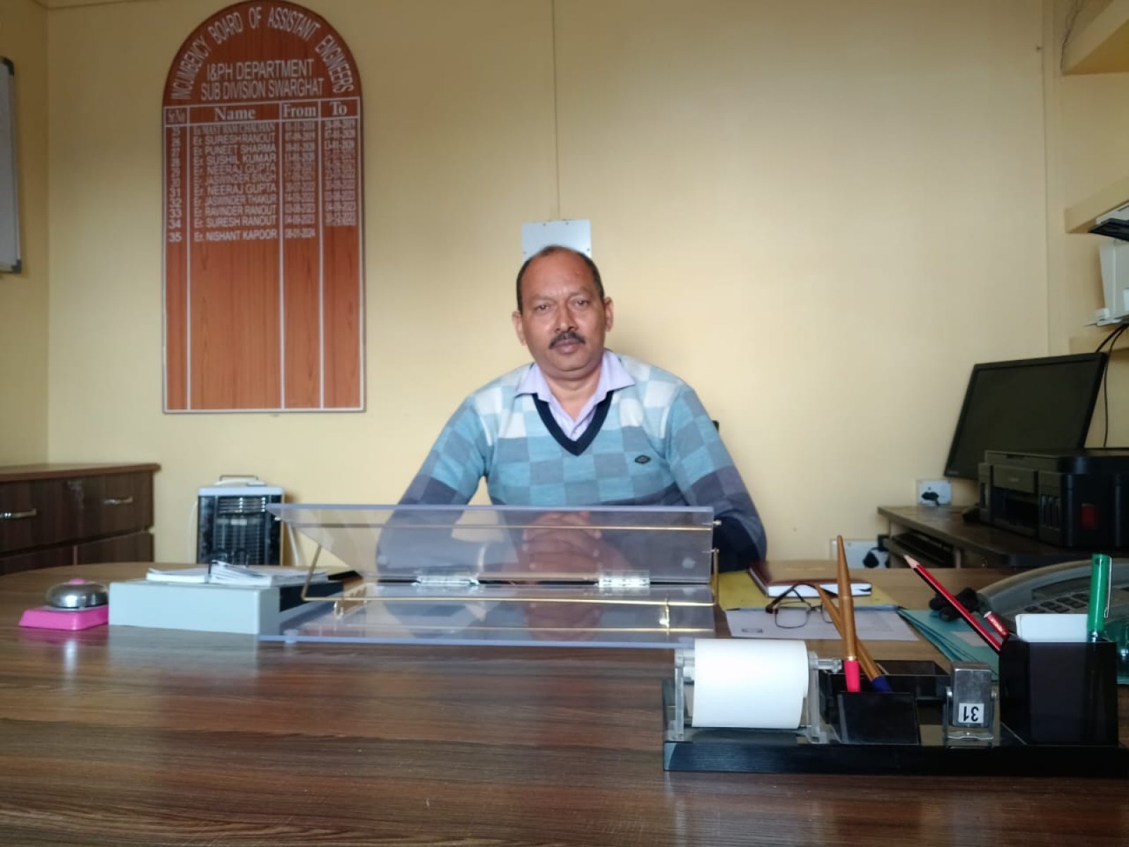 कृष्ण लाल गुलेरिया ने संभाला एसडीओ जल शक्ति विभाग का पदभार