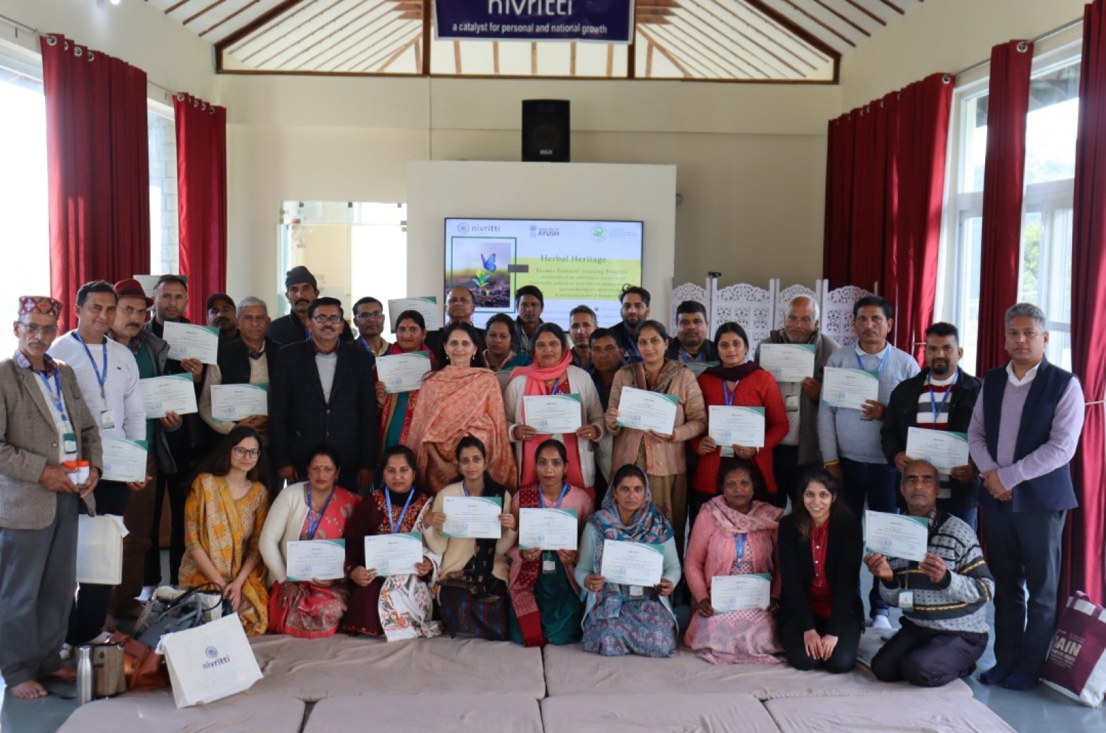 कांगड़ा जिला के किसानों के लिए निवृत्ति द्वारा आयोजित 'प्रशिक्षकों का प्रशिक्षण' कार्यक्रम हुआ संपन्न