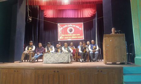 वीरेंद्र शर्मा प्रधान व ओमप्रकाश शर्मा चुने अखिल भारतीय ग्रामीण डाक सेवक संघ के सचिव