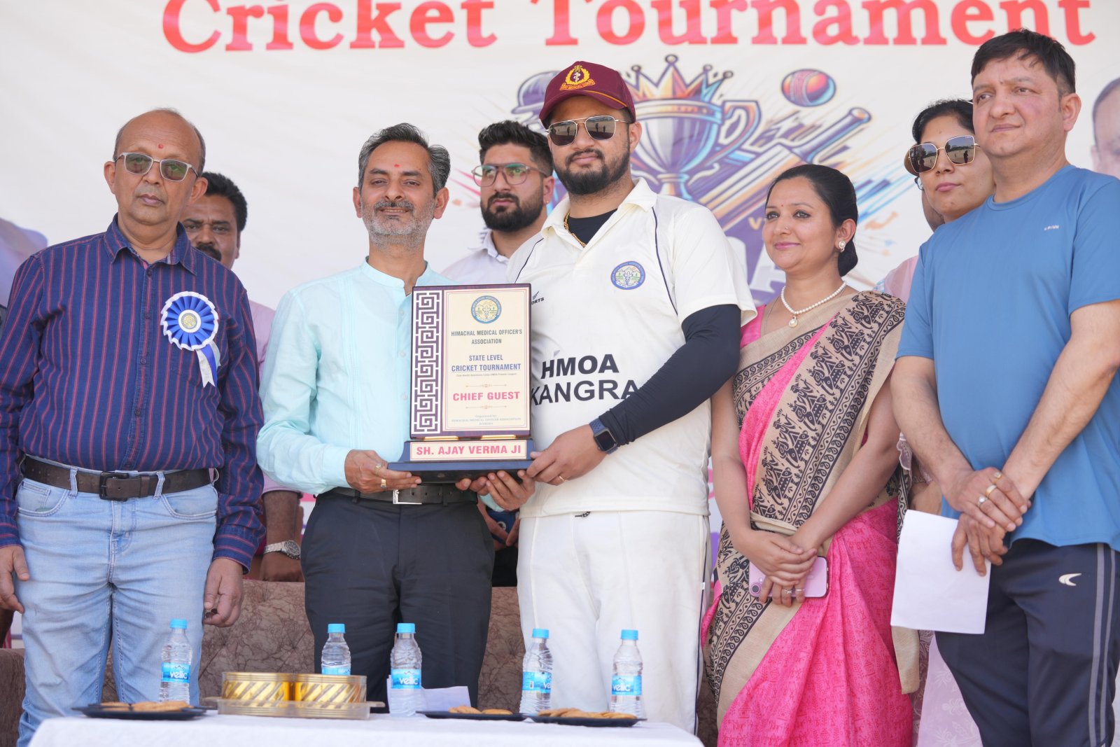 हिमाचल प्रदेश मेडिकल  एसोसिएशन कांगड़ा द्वारा आयोजित क्रिकेट प्रतियोगिता का अजय वर्मा ने किया शुभारंभ